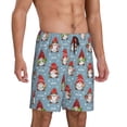 thumbnail image 2 of Fotbe Snowflake Christmas gnome Pantalones Cortos de Pijama para Hombre, Ropa de Dormir, Pantalones de Pijama Cortos para Hombre-X-Large, 2 of 6