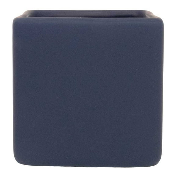Porta Cepillos Mainstays 8 x 8 cm Diseño Cuadrado Color Azul Marino