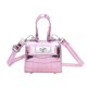 thumbnail image 1 of Bolso de moda con estampado de lichi, pequeño bolso cuadrado, sencillo, de color liso, bolso de mano para padres e hijos, bolso de mujer brillante, 1 of 6