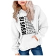 thumbnail image 6 of Gubotare Hoodies for Teen Girls Girl's Casual Hoodie Pattern Print Loose Fit Pullover Sweatshirt Size 11-12 (White,11-12 Years), 6 of 6