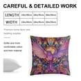 thumbnail image 2 of 20"x20" Pillowcase Pink Birds And Flowers Decorations Pillow Covers Animal Retro Flying Birds Spring Pillow Covers Cushion Case for Sofa Couch, 2 of 8