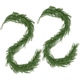 thumbnail image 3 of Scidweet 2 Pcs Christmas Garlands Decorations, 12 ft Real Touch Artificial Norfolk Pine Christmas Greenery Garlands for Table Mantle Fireplace Holiday Indoor Outdoor Xmas Decor, 3 of 8