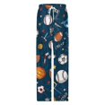 thumbnail image 4 of Basketball Football Pajamas Leisure Trousers Soft Warm Sleepwear Bottoms Loose Retro Nightwear, 4 of 6