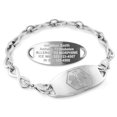 thumbnail image 1 of MedicEngraved Stainless Steel Custom Medical Alert Bracelet - 6mm Infinity Link, 1 of 8