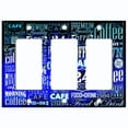 thumbnail image 2 of Metal Light Switch Plate Cover Cafe Diner Coffee Sign Blue COF034, 2 of 13