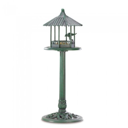 Verdigris Gazebo Standing Bird Feeder Walmart Com