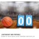 thumbnail image 5 of Marcador - Dígitos Portátil Flip Deportes Marcador Contador de puntuación para tenis de mesa Baloncesto Fútbol Béisbol Vollyball (2 piezas, azul+rojo), 5 of 5