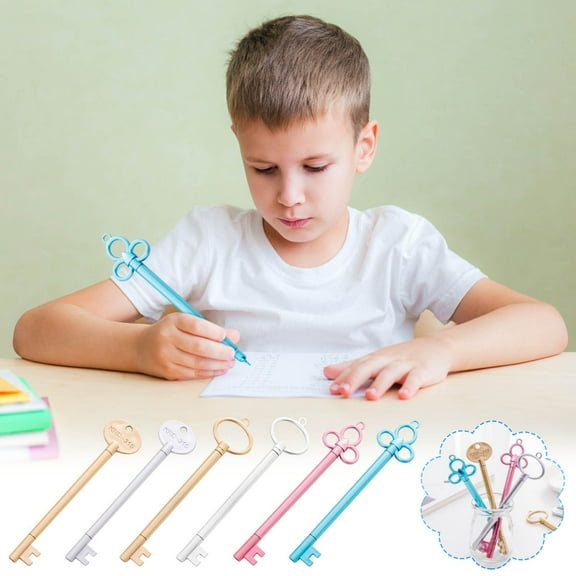 ViHome Up to 30% off!Key Pens Black Outfit Black Outfit Key Shape Pens Pens Pen Stationery Ink Pen For Home Office (1ML) on Clearance!