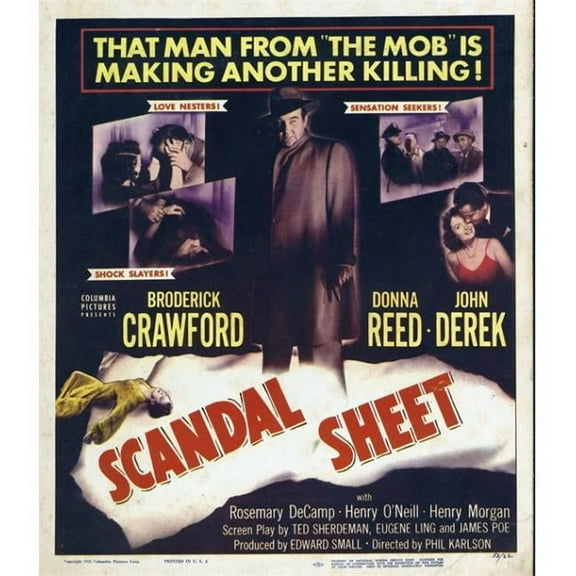 Posterazzi MOVII7323 Scandal Sheet Movie Poster - 27 x 40 in.