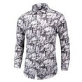 thumbnail image 3 of JLFKNG Summer Shirts For Men Short Sleeve Dress Shirts For Men Regular Fit Polka Dot Printed Shirt With Pocket Casual Buttons Up Suitable For Outdoor Sports, 3 of 3
