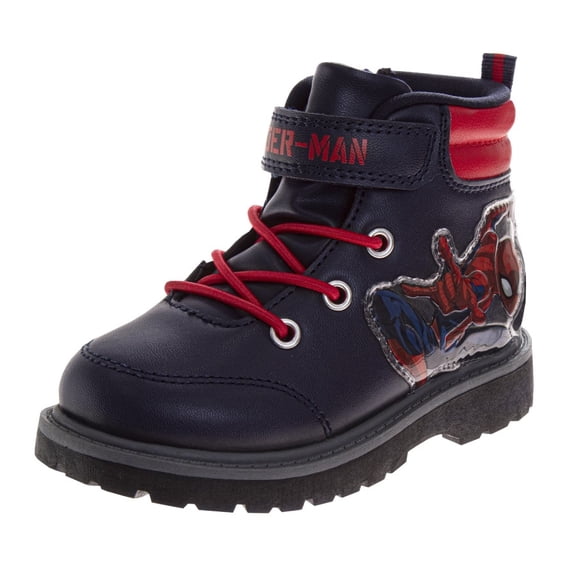 Marvel Spider, Man Boys Casual Boots. (Toddler Little Kids), Navy, Size: 7