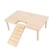 thumbnail image 3 of Plataforma de madera para hámster con escalera, escaleras de aterrizaje para mascotas, muebles pequeños para jaulas de mascotas. S, 3 of 9