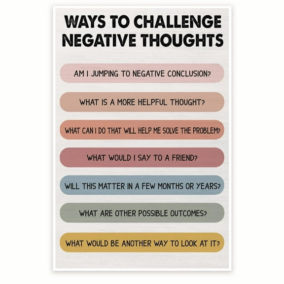 Ways To Challenge Negative Thoughts Thinking Inspiring Thought - Counselor Therapist