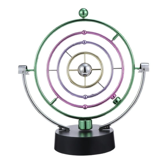 BJBSJSZ Kinetic Art Galaxy Planet Balance Mobile - Perpetual Motion Desk Sculpture Toy - Magnetic Executive Office Home Décor Tabletop Toy - Men Women Stress Relief