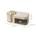 thumbnail image 3 of Wzzjkit Desk Organizer Cute Student Stationery Tray Pencil Cup Modern Office Desk Pencil Cup Trendy Study Table Accessory, 3 of 8