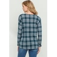 thumbnail image 3 of Plaid Boat Neck Maternity Knit Top, 3 of 3