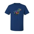 thumbnail image 2 of Wild Bobby, Colorful Dachshund Is My Spirit Animal Lover Men's Graphic T-Shirt, Royal, X-Large, 2 of 3