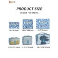 thumbnail image 3 of Spencer 6Pcs Travel Luggage Storage Bag Portable Organizer Pouch Waterproof Clothes Packing Cubes Suitcase（Navy Blue）, 3 of 6