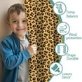 thumbnail image 3 of Blackout Kids Curtains,Yellow and Brown Of Cheetah Print Childrens Insulated Curtains Set Of 2,Bedroom Essentials,Toddler Room Decor 42"x54", 3 of 5