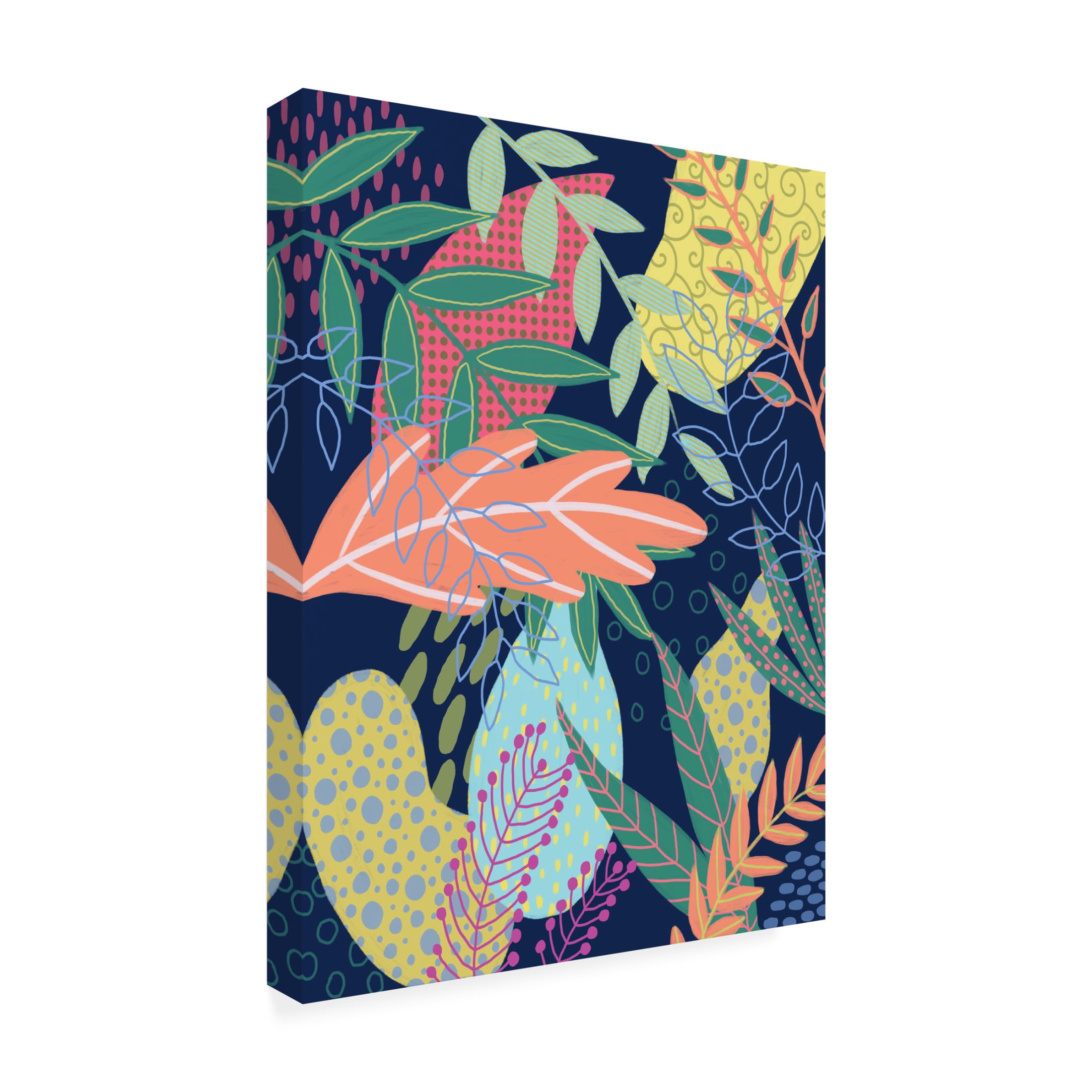 Trademark Fine Art Regina Moore  Jungle Pop II Canvas Wall Art