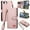 Pink, variant on Allytechgroup Wallet Phone Case for iPhone 16e with Lanyard, PU Leather Flip Case with Credit Card Slot Anti-Scratch Shockproof Protective Back Cover for iPhone 16e, Brown
