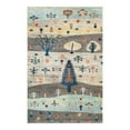 thumbnail image 2 of Unique Loom Vivid Collection Area Rug - Gary (4' 1" x 6' 1" Rectangle Ivory Gray Blue/Light Blue), 2 of 6