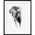 thumbnail image 2 of Art.com Artistic Black And White Elephant Art Print by Donvanstaden, Black Frame Wall Art, 23" x 29", 2 of 5