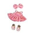 thumbnail image 4 of Traje de vestir para muñeca,Muñecas de 17 cm,pantalones con tirantes,ropa de moda,juguetes,Muñecas para niñas Trajes de vestir Ropa para muñecas,Muñecas bebé Accesorios conjunto completo, 4 of 8