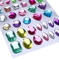 thumbnail image 4 of Self-adhesive Acrylic Crystal Rhinestone Jewels Gems Sticker Sheets Assorted Colors Various Shapes (Multicolor Type 1), 4 of 5
