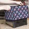thumbnail image 6 of KLL cool Skull flower Print 4 Slice Toaster Dust Covers Kitchen Small Appliance Cover with 2 Pockets,Can hold Jam Spreader Knife & Toaster Tongs (12.4 x 10.6 x 8.2), 6 of 6
