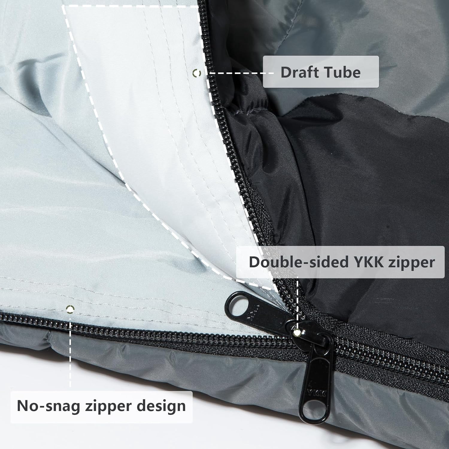 Mummy Sleeping Bag for Adults 14-41 ℉   Cold Weather 3-4 Season Camping Sleeping Bags with Compression Sack for Backpacking Hiking Traveling
