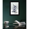 thumbnail image 3 of Tea Tower (Blue) by House Fenway Framed Print Wall Art Wood Multi-Color, 3 of 4