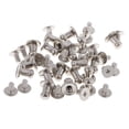 thumbnail image 3 of Rongfmy 20pcs Tête Ronde mini Rivets à Vis Fixation Cuir Artisanat Bouton de Goujon, 3 of 8