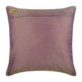 thumbnail image 3 of Cushion Cover For Chair, Purple Decorative Pillowcase&nbsp;With Zipper 16x16 inch (40x40 cm), Silk Throw Pillow Covers, Nature & Floral, Ivy, Beaded, Contemporary Accent - Two Tone Ivy, 3 of 3