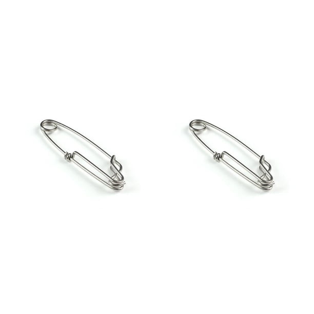 Eigraketly Clips de pesca resistentes de acero inoxidable Unisex palangre seguridad resistente al desgaste único gancho de hebilla pequeña mujeres hombres 2.0*80 2piezas Eigraketly CBP365954