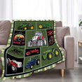 thumbnail image 2 of Tractor Throw Blanket Construction Truck Farm Tractor Blanket Gifts for Boys Girls Kids Adults Ultra Soft Cozy Fleece Warm Plush Lightweight Blanket Decor for Living Room Dorm Office 50''''X60'''', 2 of 4