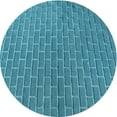 thumbnail image 1 of Ahgly Company Indoor Square Patterned Blue Eyes Blue Area Rugs, 3' Square, 1 of 6