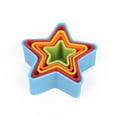 Way to Celebrate Star Plastic Cookie Cutter Set, Assorted Colors, 5