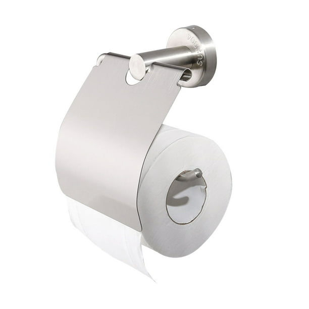 Mgfed Stainless Steel Toilet Paper Holder Wall Mounted Toilet Tissue Roll Holder For Bathroom, Brushed Finish With Water Cover Other