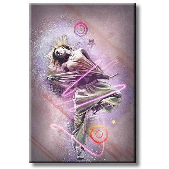 Dancing Girl Picture on Stretched Canvas, Wall Art Décor, Ready to Hang