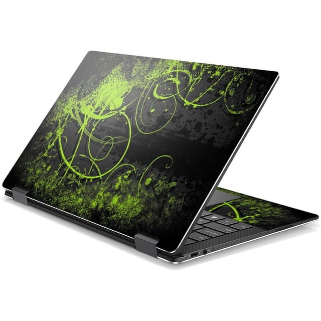MightySkins Skin Compatible With DELL XPS 13 9365 2-In-1 (2017) - Green Distortion | Protective, Durable, and Unique