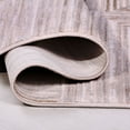 thumbnail image 3 of Beige Modern Micropolyester Area Rugs for Living Room Jacquard Textured Modern Rugs Soft Geometric Rug for Bedroom Washable Rug Non-Slip Bohemian Carpet Perfect for Dining Room Office Beige, 3 of 5