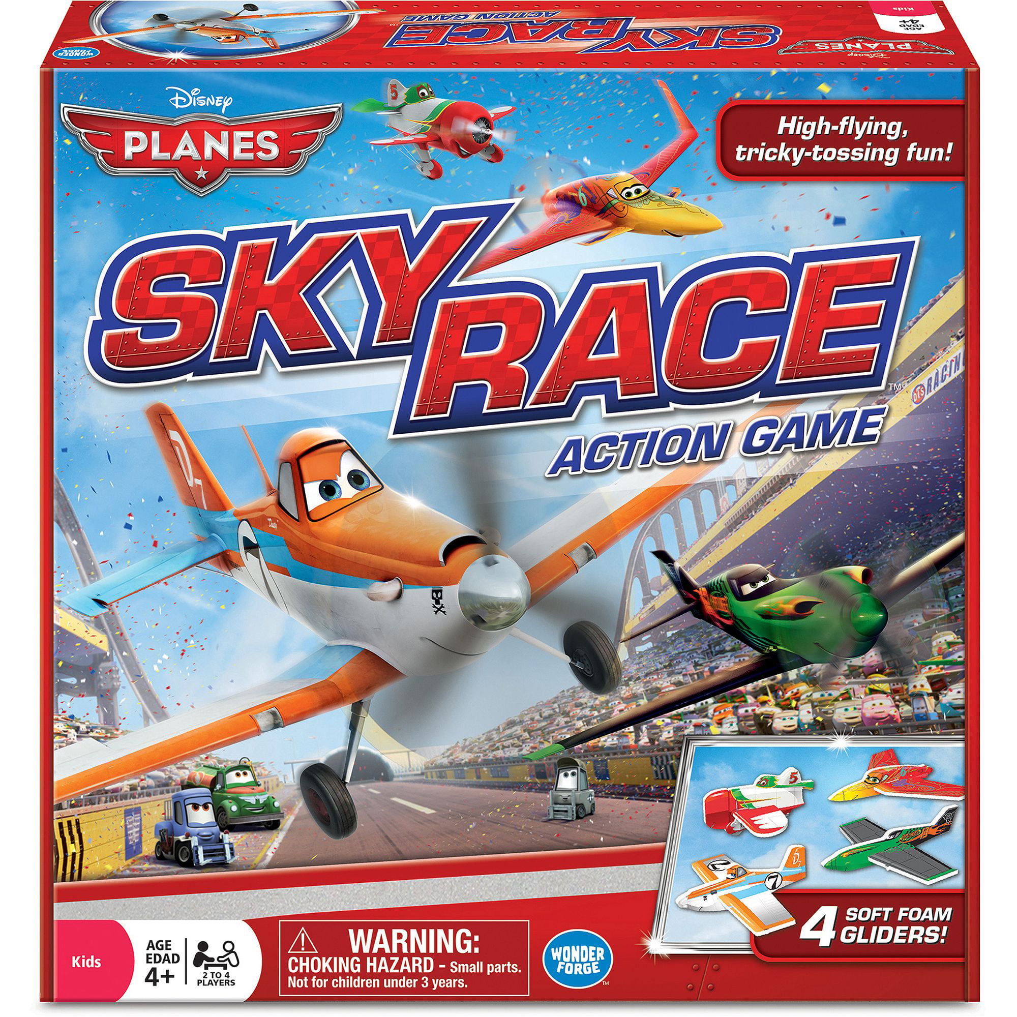 1X Disney Planes Sky Race Action Game Foam Gliders Age 4+ 