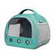 thumbnail image 3 of Bolsa portátil para hámster, pequeña mascota, conejillo de indias, ardilla, loro, bolsa de viaje plegable, ligera y transpirable, color verde, 3 of 5