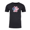 thumbnail image 2 of American Flag Dog Paw, Men's Graphic T-shirts, 4th of July T-shirts - Charcoal MH200PATRIOT S4 M, 2 of 3