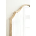 thumbnail image 4 of Kate and Laurel Leanna Modern Wide Horizontal Arch Wall Mirror, 32 x 28, Natural Wood, Wooden Arched Bathroom Mirror with Soft Scallops for Use as Cute Nursery Mirror or Fireplace Mantel Mirror, 4 of 9