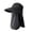 Black, variant on Full Coverage Bucket Sun Hat Wide Brim, Wide Brim Sun Hat Visor for Women, Detachable Face & Neck Cover Neck Flap Cap Garden Lawn Work Sports Hiking Fishing Hats Beige