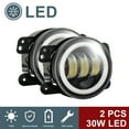 thumbnail image 2 of Pair 4 Inch LED Fog Lights Front Bumper Driving Lamps for Jeep Wrangler JK JL JT, 2 of 5