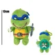 thumbnail image 4 of New 12/26cm Ninja Turtles Figure Kawaii Plush Dolls Anime Game TMNT Leo keyring Ornament Toys for Kids Birthday Christmas Gift, 4 of 5
