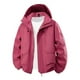 thumbnail image 1 of Prendas de abrigo y chaquetas casuales de manga larga con capucha, blusas de color liso para mujer, bolsillos, capucha, cremallera, manga larga, blusa holgada para exteriores, blusa de poliéster para, 1 of 2